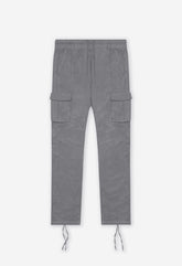 Back Sateen Cargo Pants / Charcoal