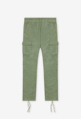 Back Sateen Cargo Pants / Olive