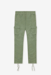 Back Sateen Cargo Pants / Olive