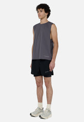 Grid-Mesh Sprint Shorts / Black