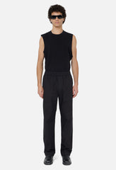 Cotton Easy Trouser / Black
