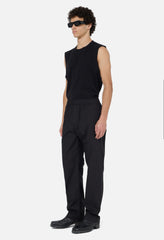 Cotton Easy Trouser / Black