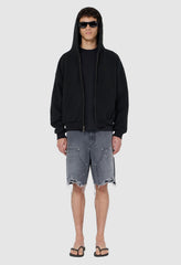 Desert Snow Cut-Off Work Short / Washed Black