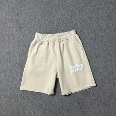 Broken Planet Puff Print Loose Casual Shorts