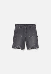 Desert Snow Cut-Off Work Short / Washed Black