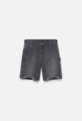 Desert Snow Cut-Off Work Short / Washed Black