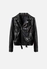 Leather Moto Jacket / Black