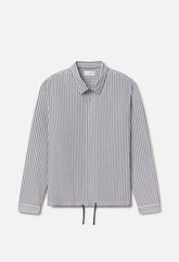 Gallery Snap Shirt / Blue x White Stripe