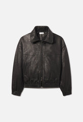 Leather Lautner Jacket / Black