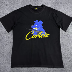 Corteiz "Bulldog" Graphic Heavyweight Tee | Black Corteiz Streetwear T-Shirt