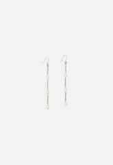 John Elliott X M.A.R.S Twist Link Pearl Earrings / Silver