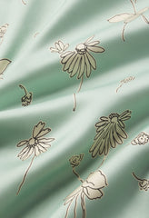 Brushed Silk Button Up / Field Sketch Celadon x Salt