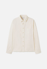 Solid Hemi Oversized Shirt / Salt