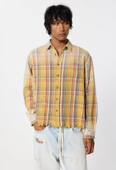Odeon Hemi Oversized Shirt / Vintage Yellow Plaid