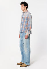 Odeon Hemi Oversized Shirt / Vintage Blue Plaid