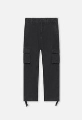 Washed Corpus Cargo Pants / Black