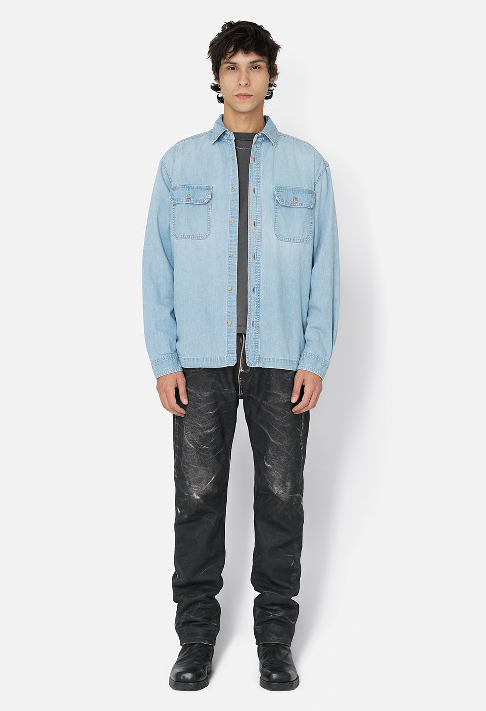 Princeton Work Shirt / Washed Indigo