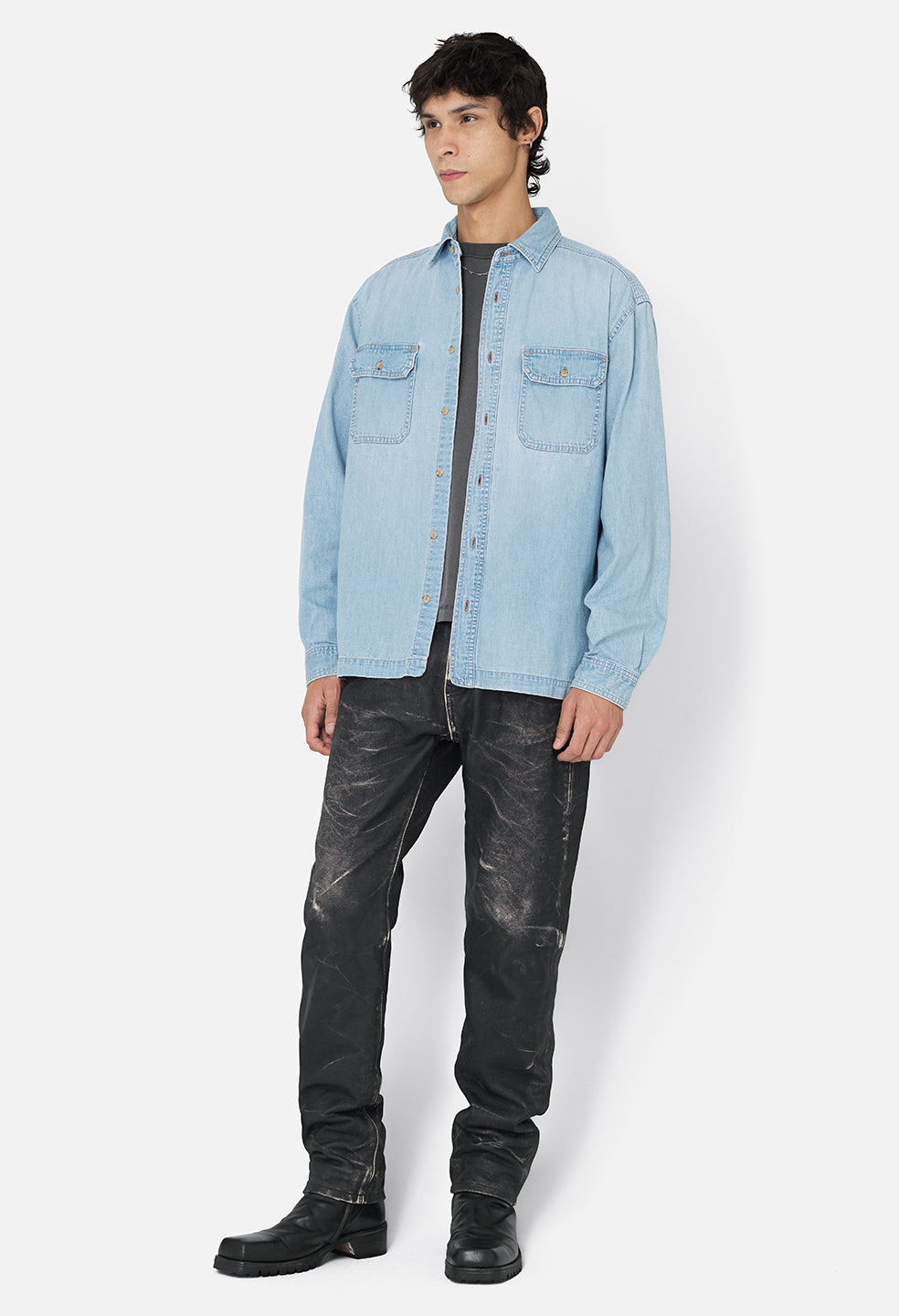 Princeton Work Shirt / Washed Indigo