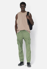 Back Sateen Cargo Pants / Olive