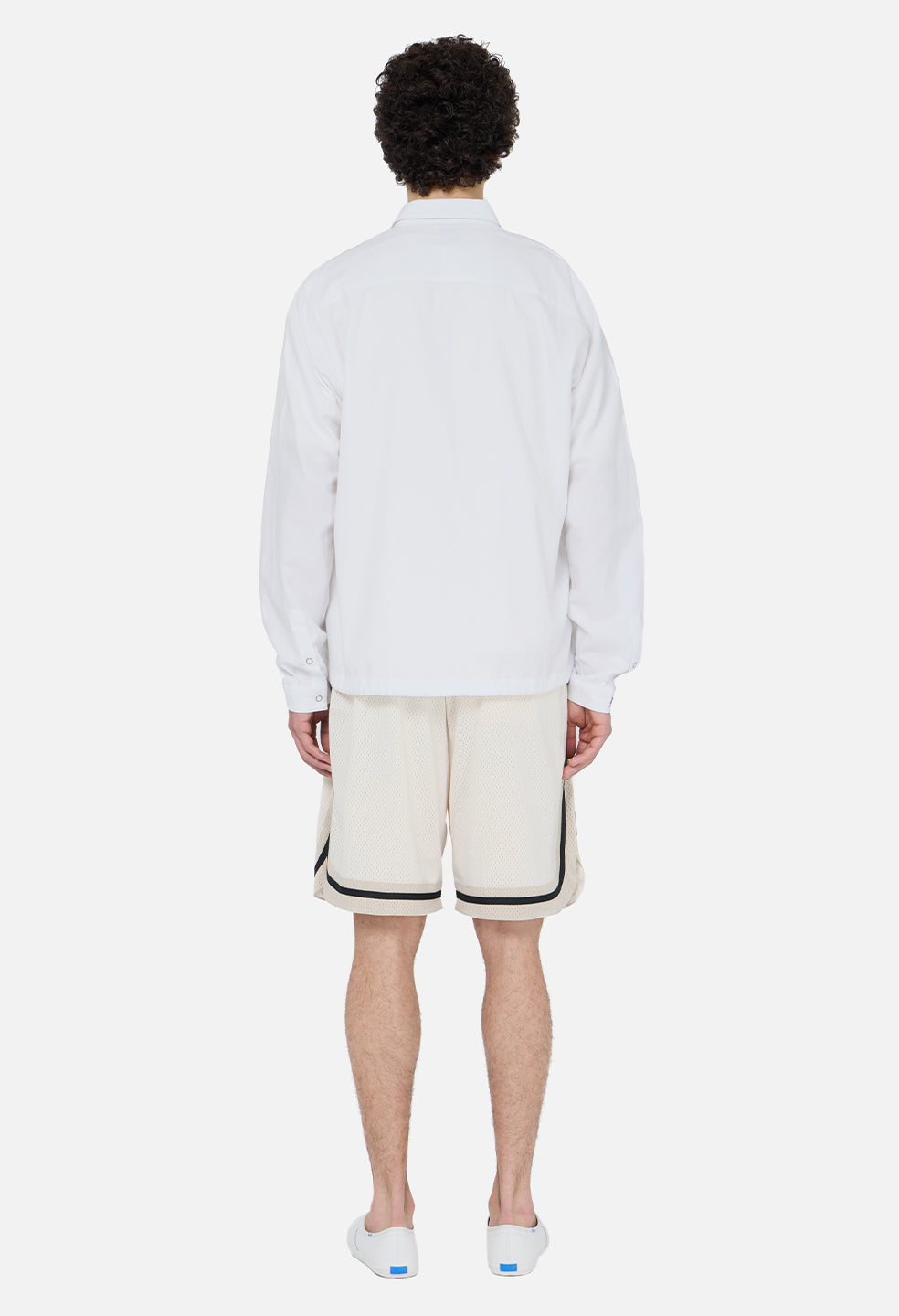 Shaolin Oversized Court Shorts / Salt x Tan