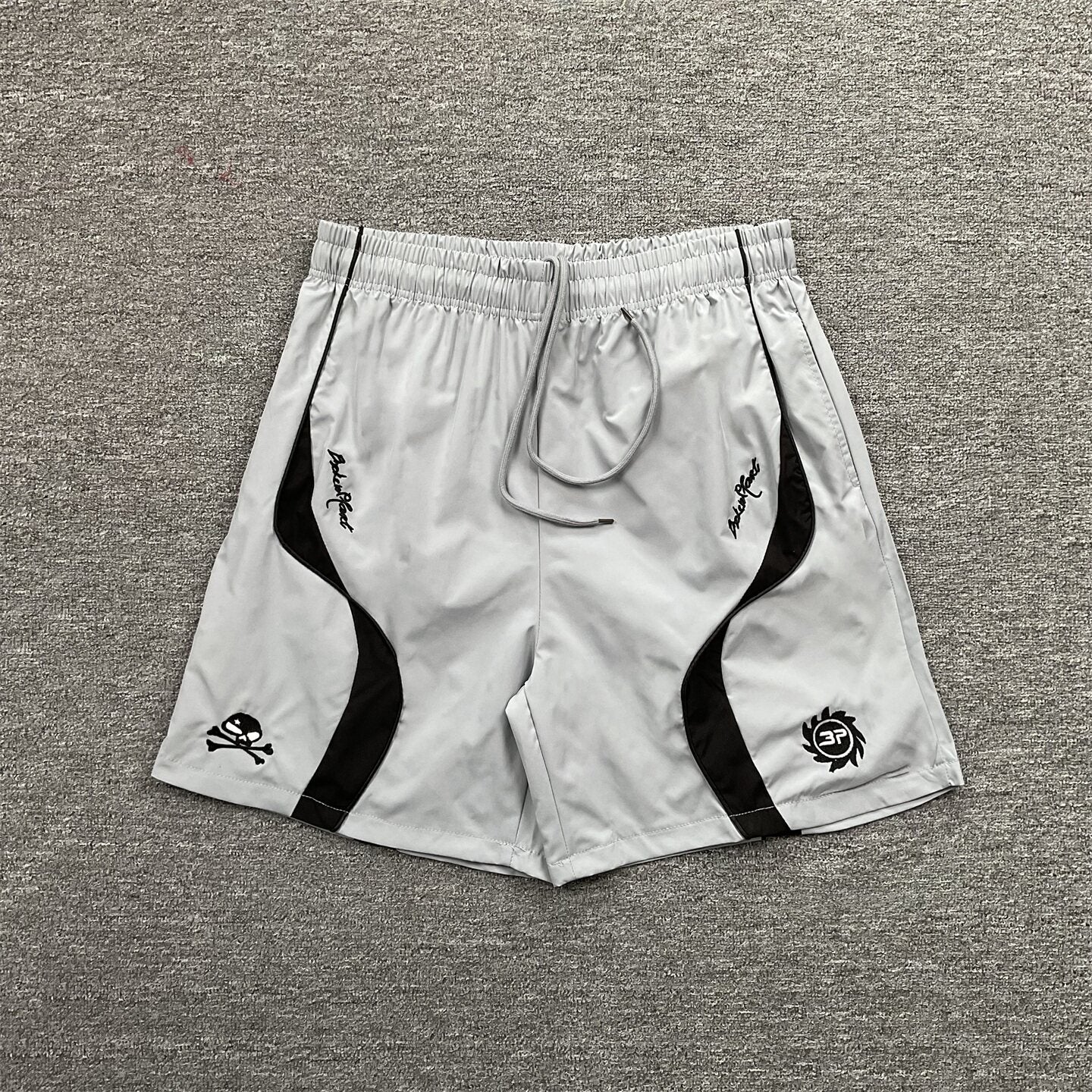 Broken Planet Embroidered Color Block Sports Shorts