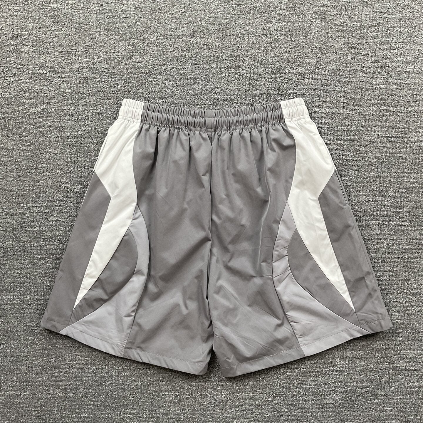 Broken Planet Embroidered Retro Color Block Shorts