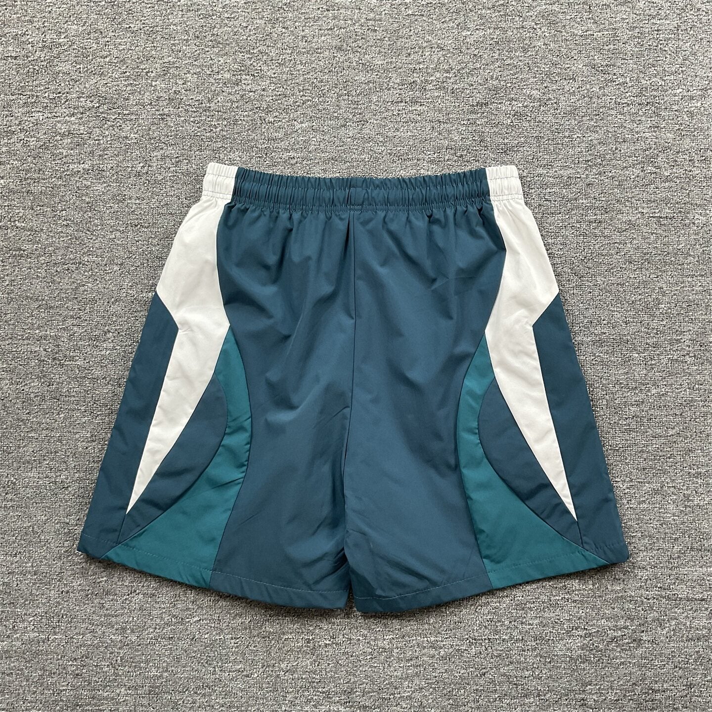 Broken Planet Embroidered Retro Color Block Shorts