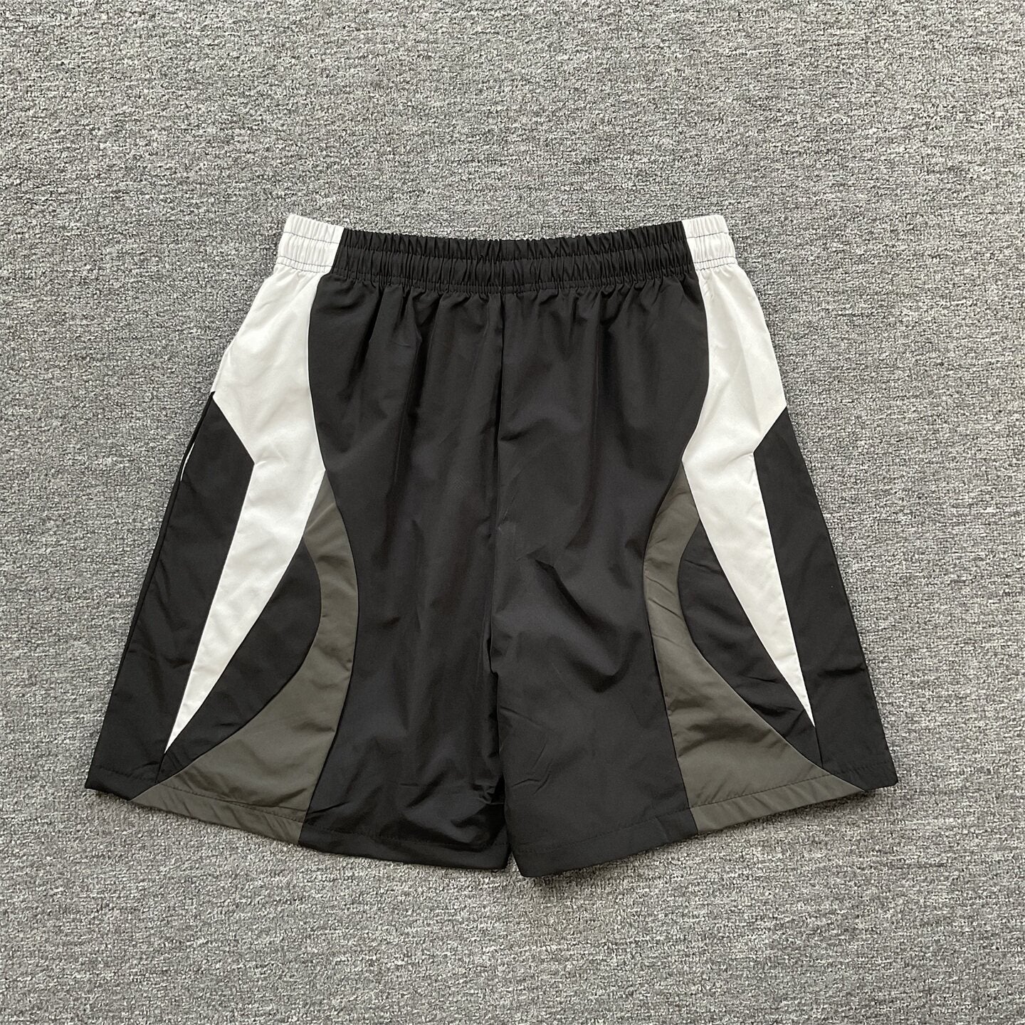 Broken Planet Embroidered Retro Color Block Shorts