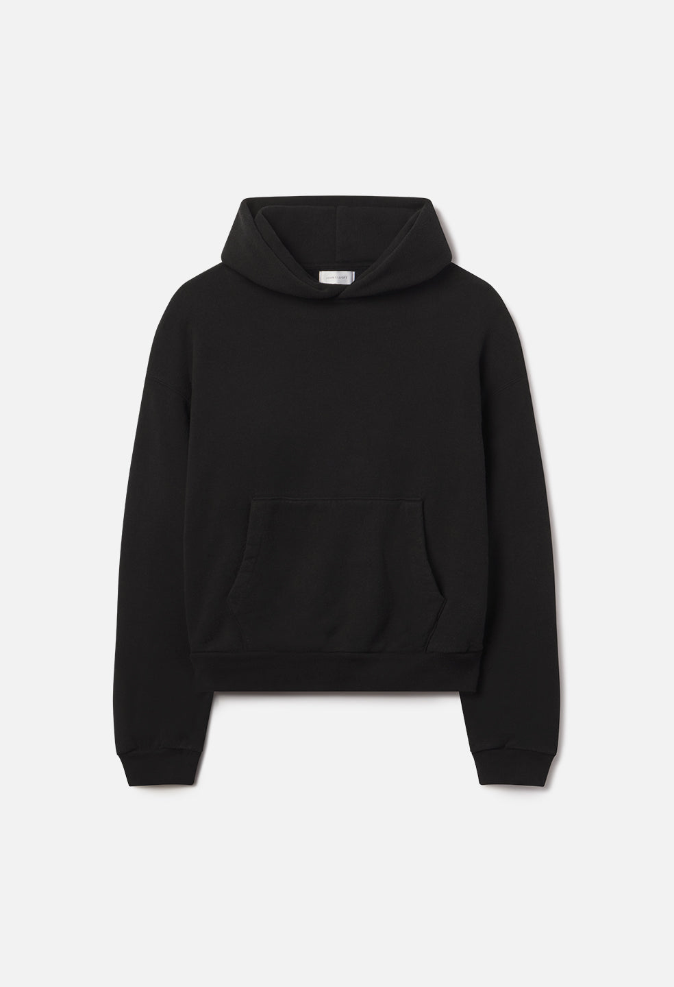 Silk Noil Hoodie / Black