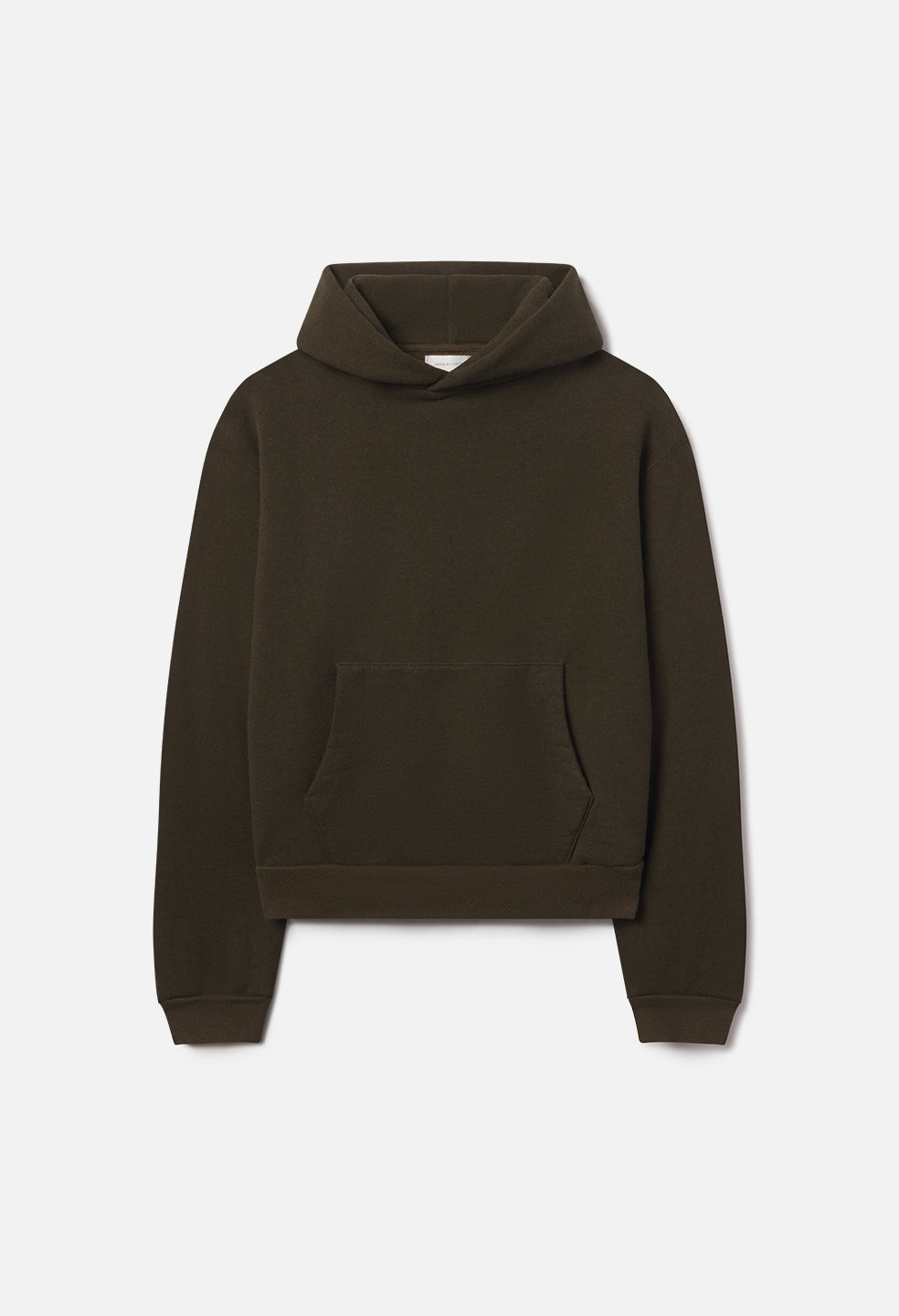 Silk Noil Hoodie / Olive