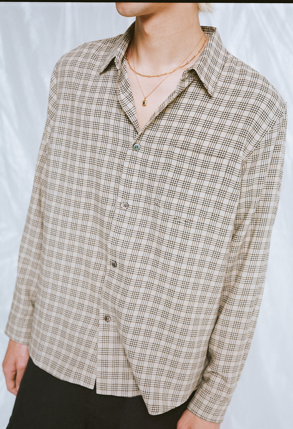 Cloak Button Up / Prato Check