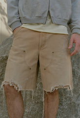 Desert Snow Cut-Off Work Short / Washed Camel