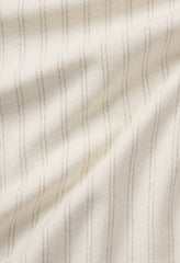 Silk Linen Cloak Button Up / Salt Stripe