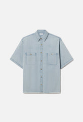 Princeton Hemi SS Shirt / Washed Indigo