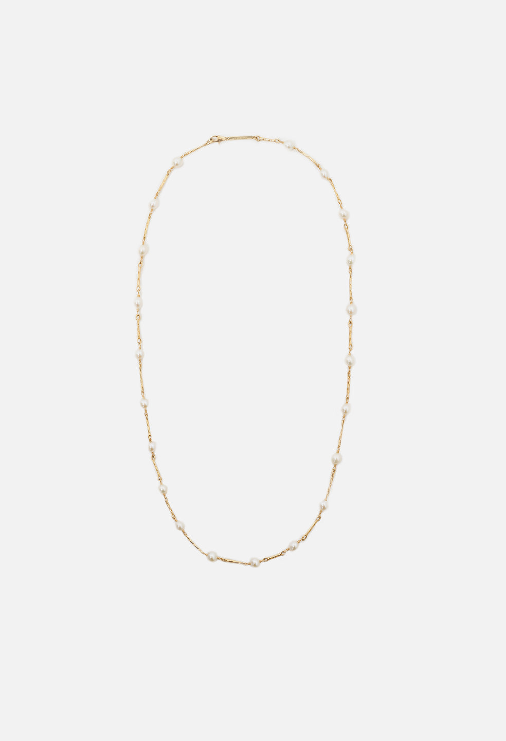 John Elliott X M.A.R.S Twist Link X Pearl Necklace / Gold