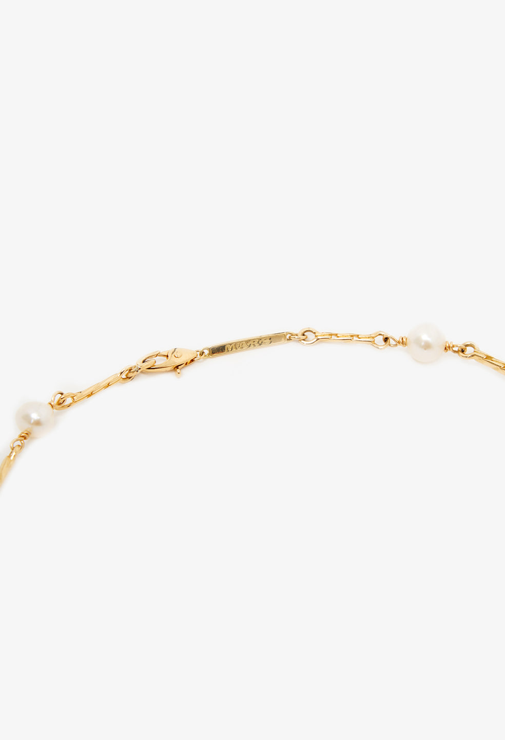 John Elliott X M.A.R.S Twist Link X Pearl Necklace / Gold