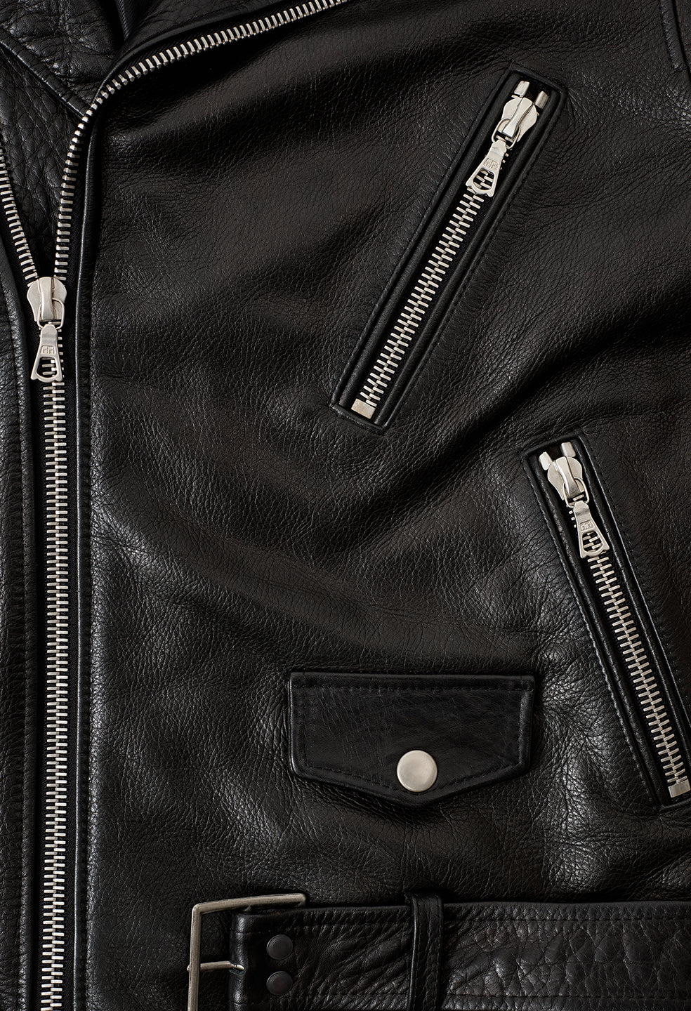 Leather Moto Jacket / Black