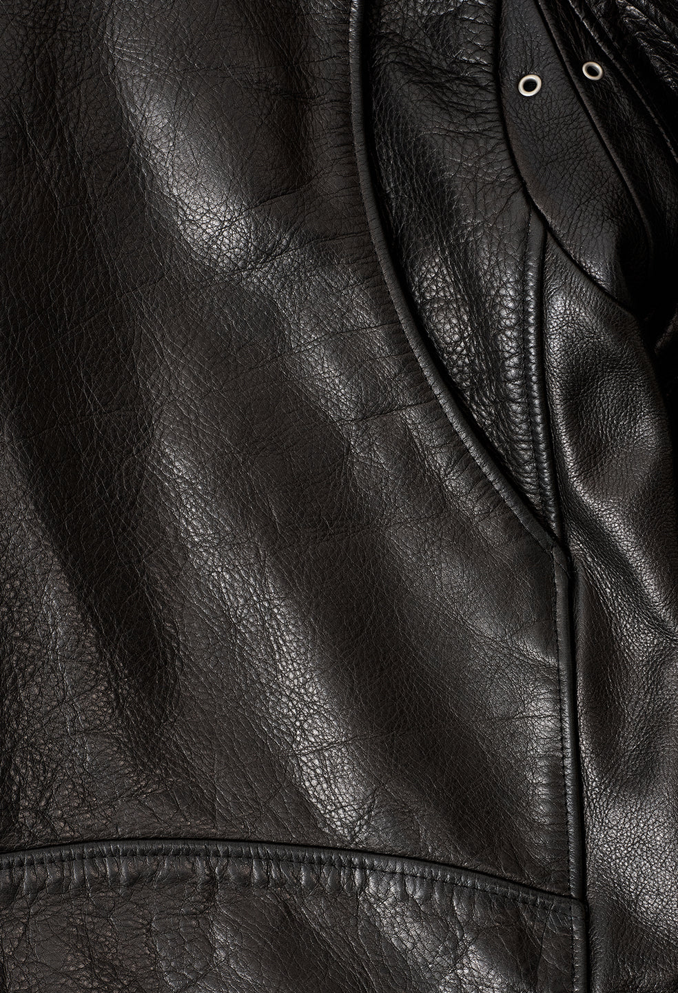 Leather Moto Jacket / Black