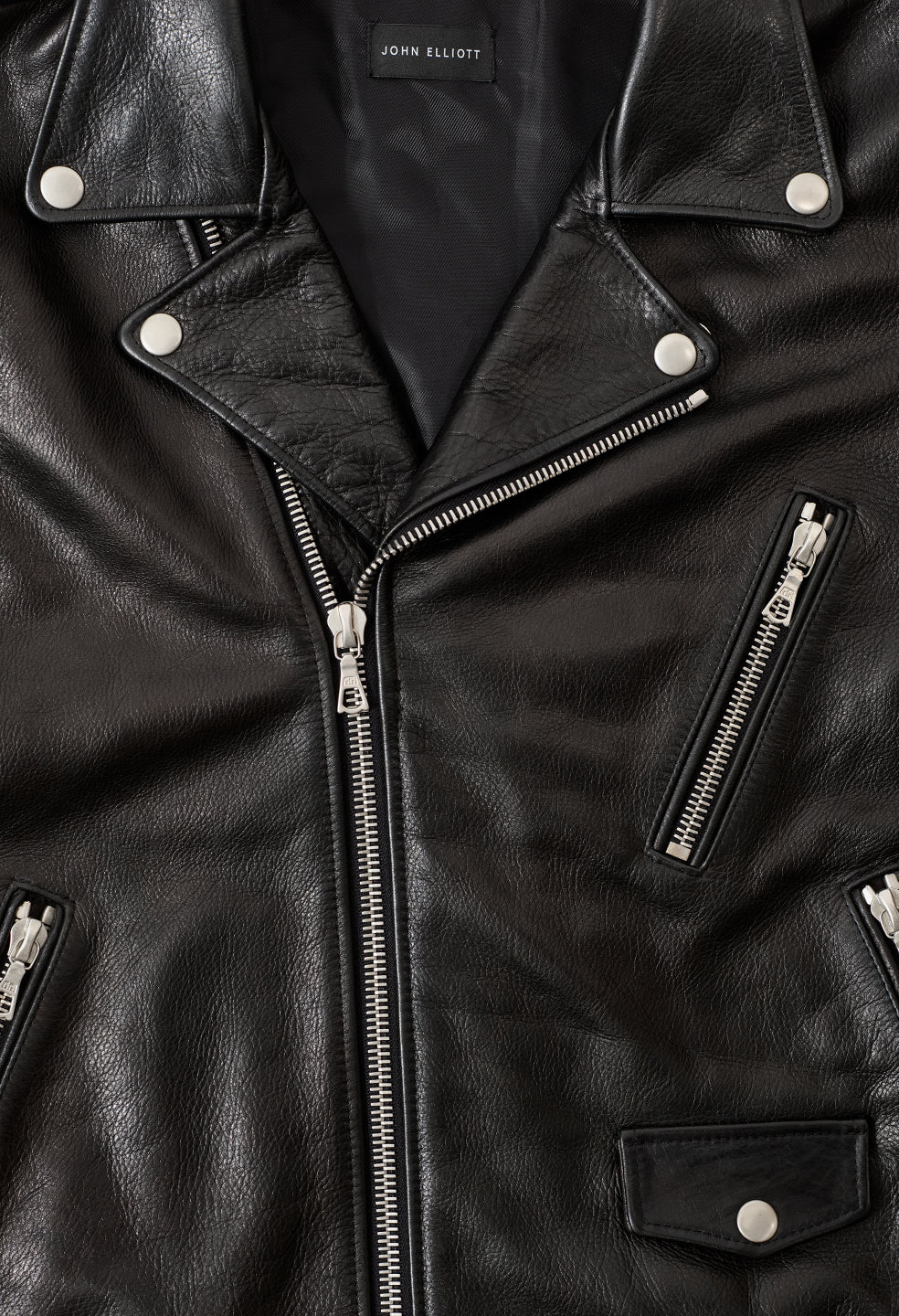 Leather Moto Jacket / Black