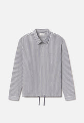 Gallery Snap Shirt / Blue x White Stripe