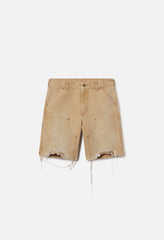 Desert Snow Cut-Off Work Short / Washed Camel