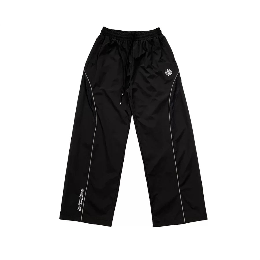 Broken Planet Embroidered Logo Wide Leg Track Pants