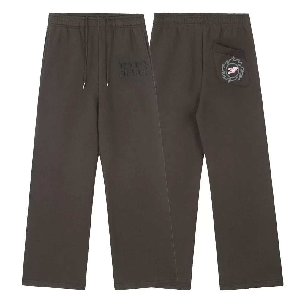 Broken Planet Puff Print Heavy Fleece Sweatpants
