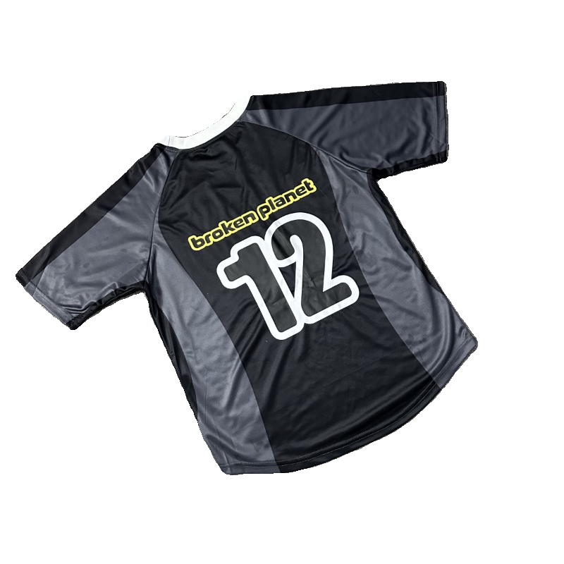 Broken Planet Embroidered Mesh Color Block T-Shirt