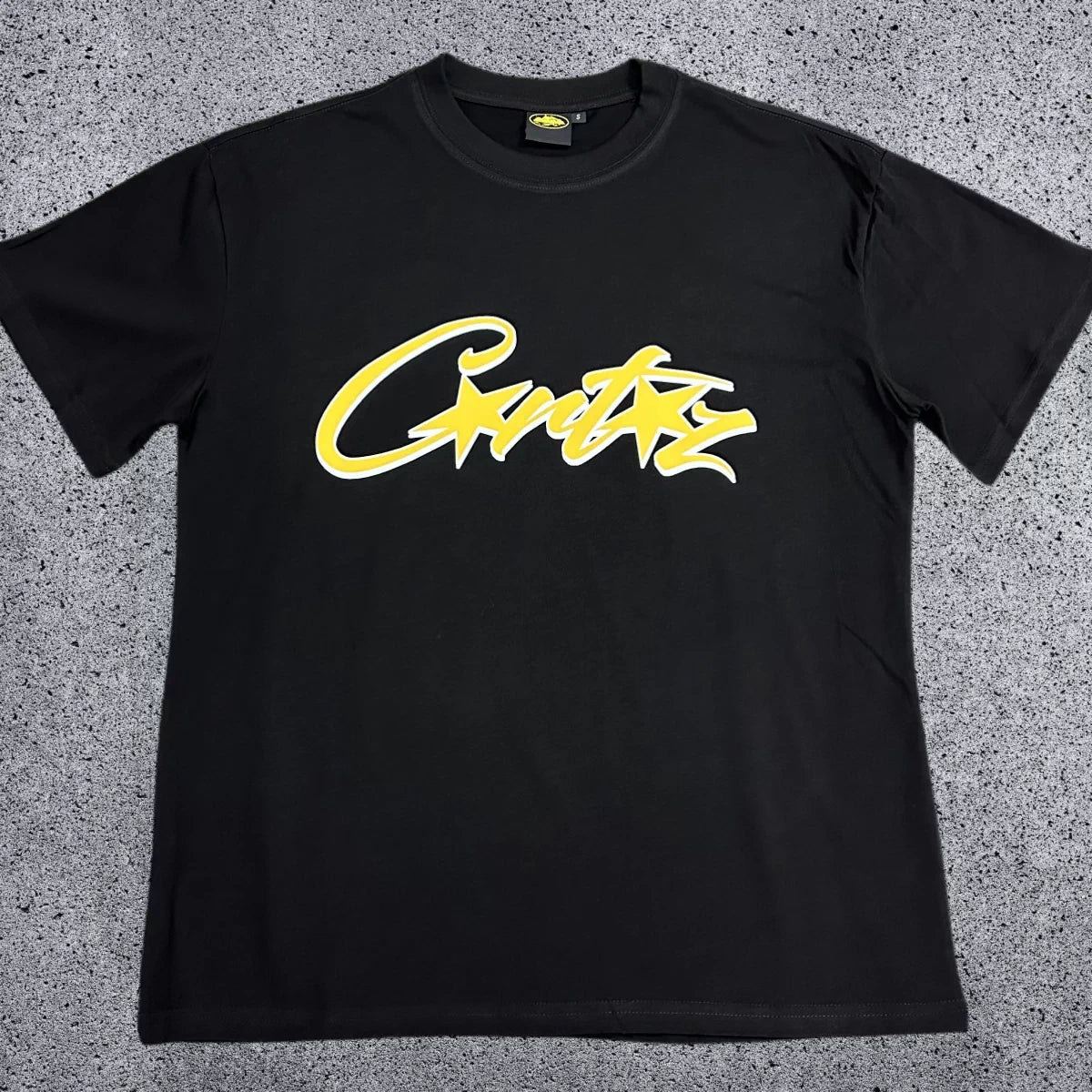 Corteiz "Signature" Logo Heavyweight Tee | Black Corteiz Streetwear T-Shirt