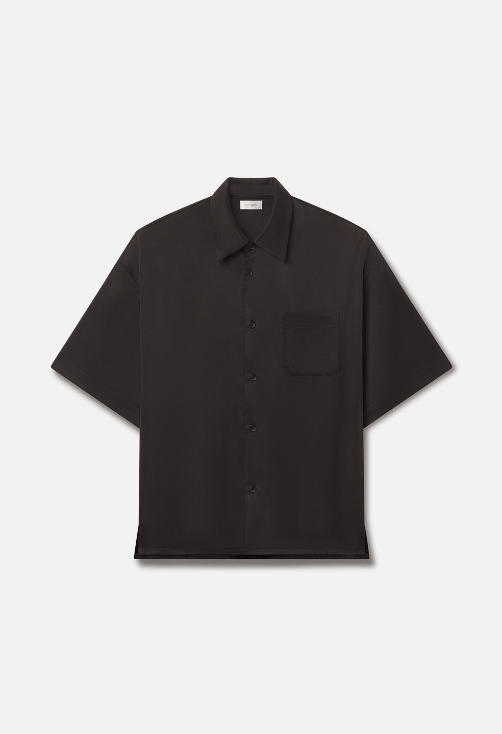 Brushed Silk Button Up / Black