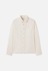 Solid Hemi Oversized Shirt / Salt