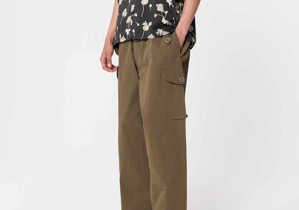 Canopy Cotton Cargo Pants / Olive