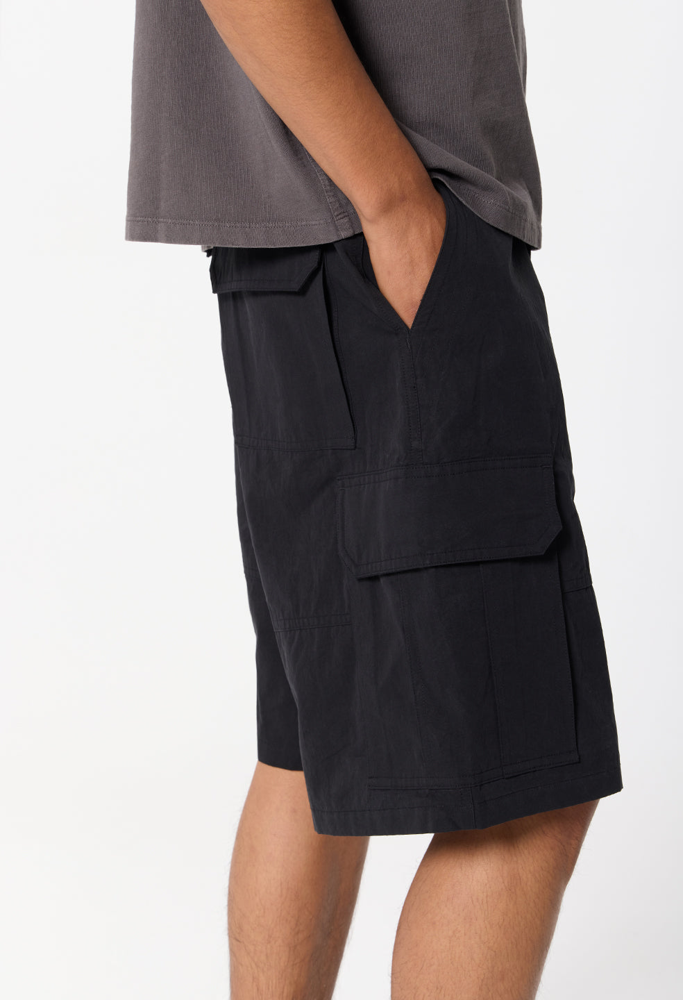 Cotton Southport Cargo Shorts / Black