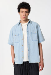 Princeton Hemi SS Shirt / Washed Indigo